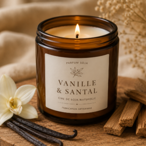 bougie vanielle santal