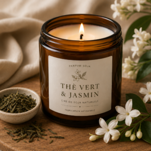 bougie thé vert et jasmin