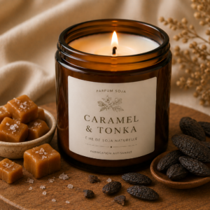 bougie caramel tonka