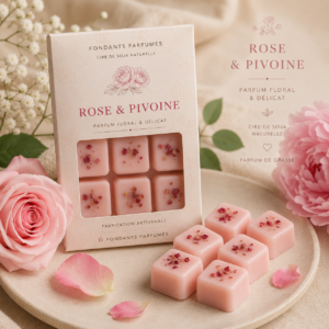 fondant rose pivoine