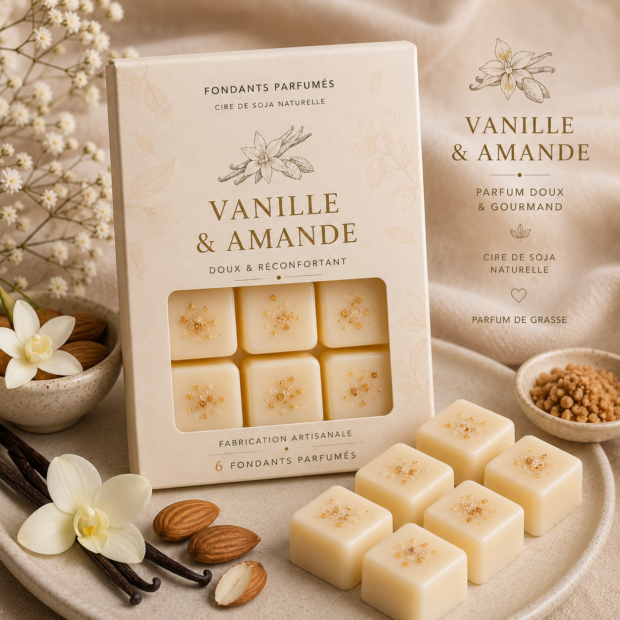 fondant vanielle amande