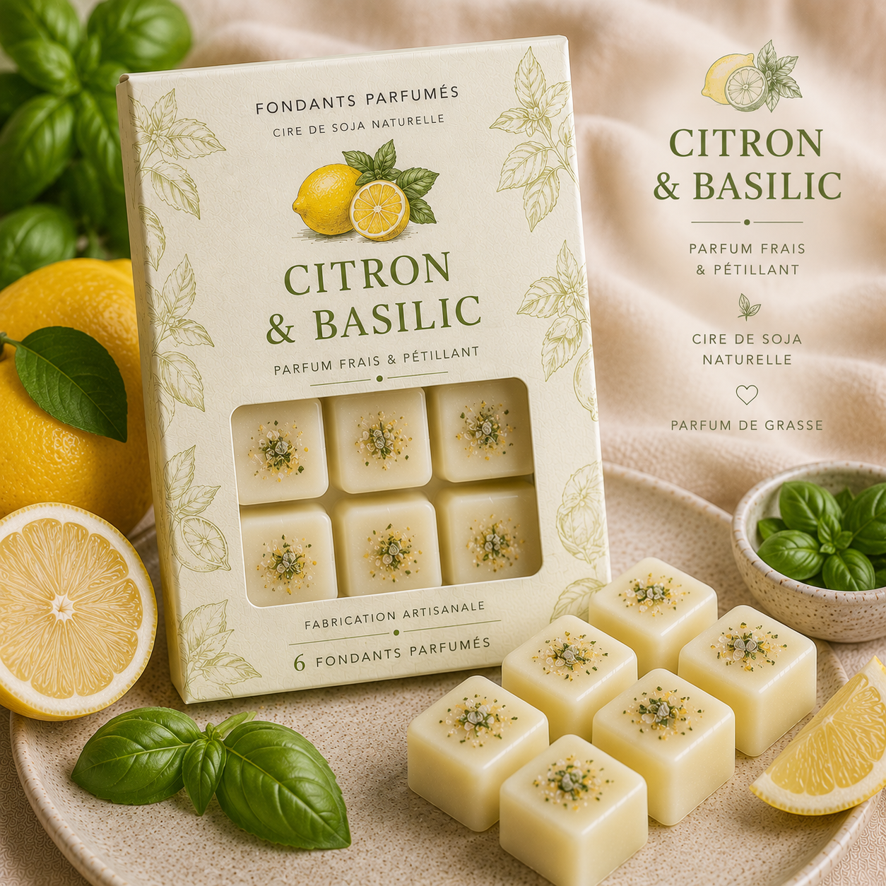 fondant citron basilic